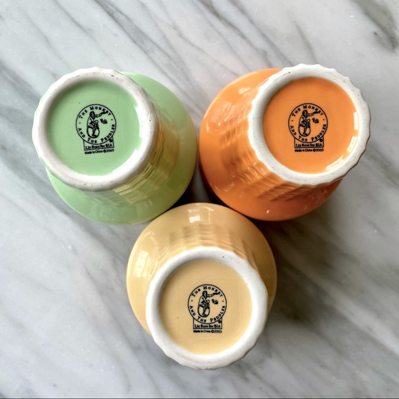 Ice Cream Cone Bowls•NWOT~STACKABLE!•(3) Ceramic Cones For Ice Cream or Toppings - Picture 11 of 15